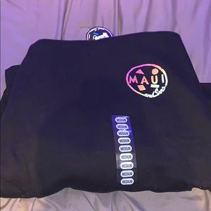 black maui hoodie brand new with tags